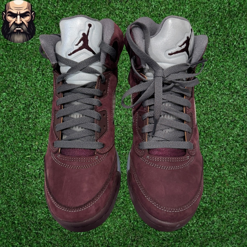 Air Jordan 5 V Retro Deep Burgundy FN4233-600 B-Grade Size 6Y - Picture 4 of 6
